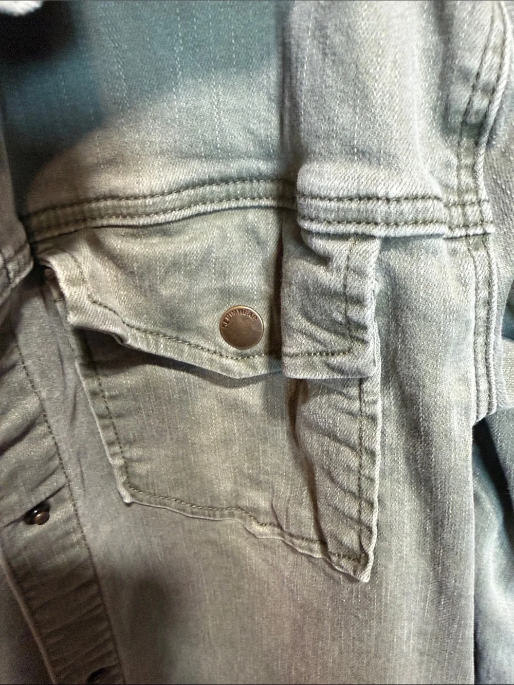 Stoosh Olive Green Jean Jacket